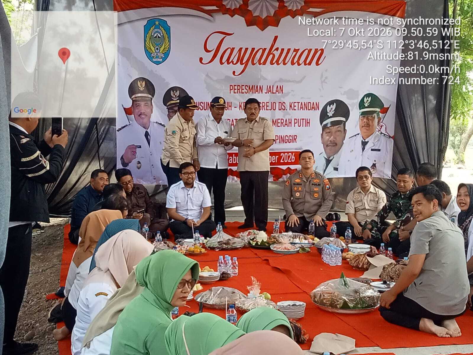 Bupati Nganjuk Hadiri Tasyakuran Jalan Cor Dua Desa di Lengkong, Warga Sambut Meriah