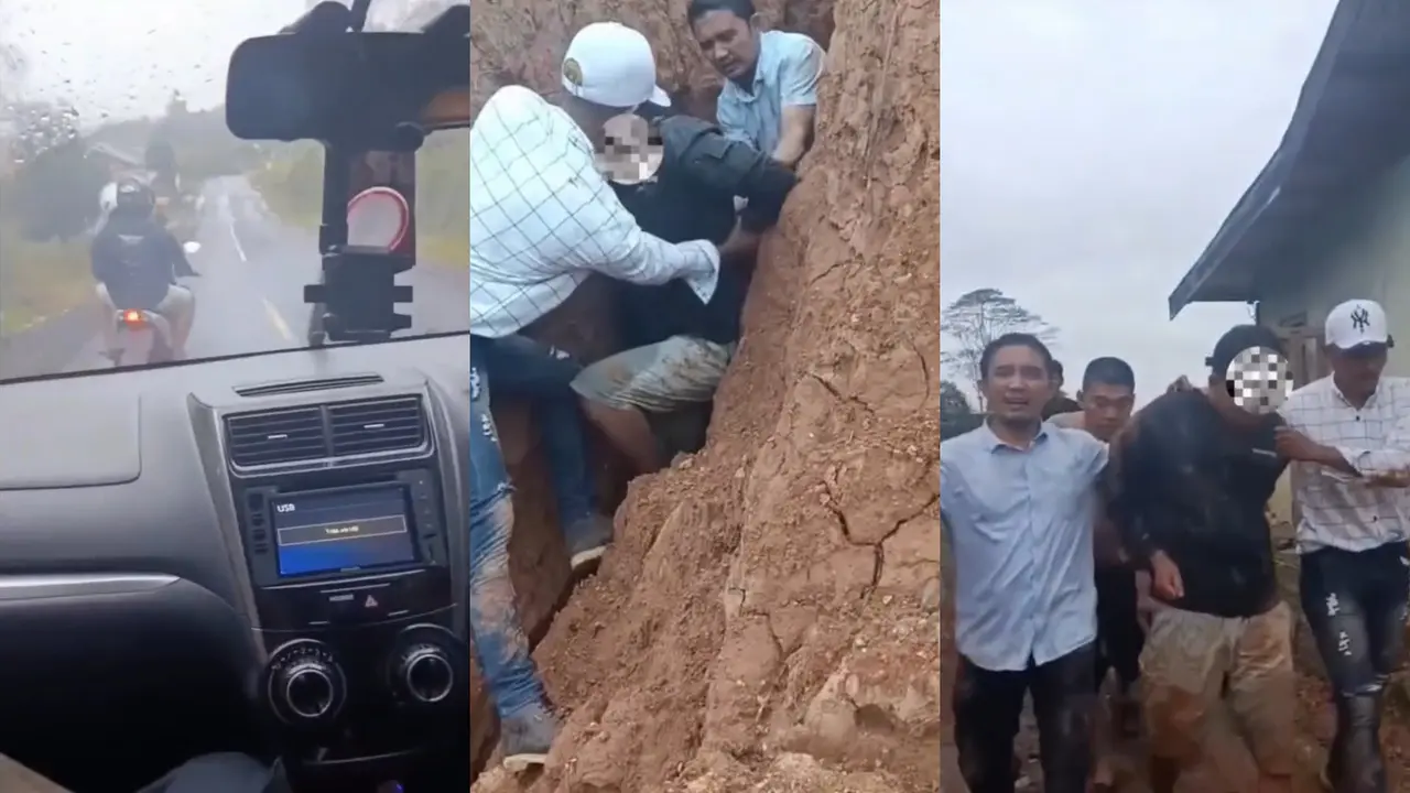 Laga Skenario di Simpang Sari: Polisi Tabrak Motor Pelaku Curanmor Hingga Terjun ke Jurang 10 Meter