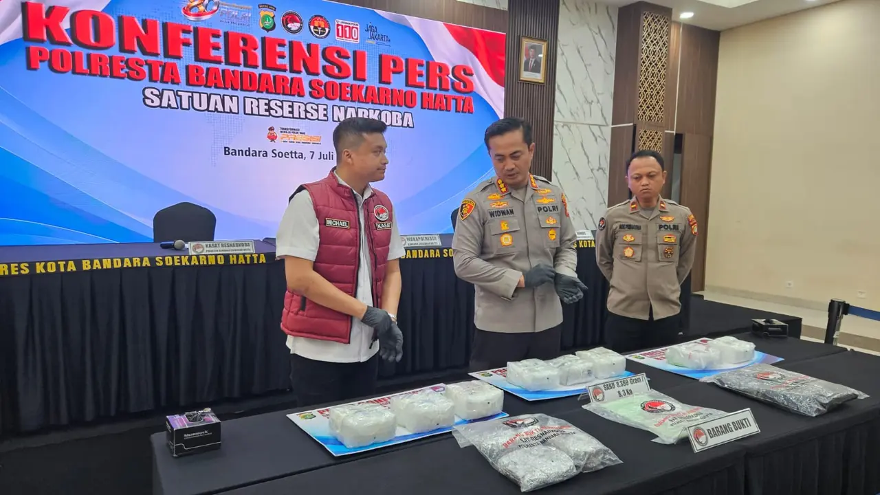 Polresta Bandara Soekarno-Hatta Bongkar Sindikat Sabu Lintas Pulau, Buru Sosok “Avatar”