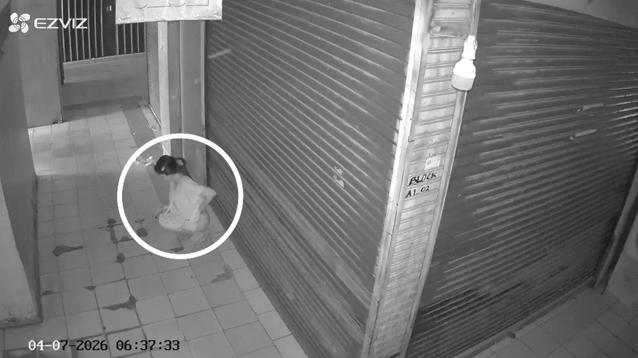 Aksi Viral Wanita BAB Sembarangan di Depan Ruko Plaza Bandar Jaya, Lampung